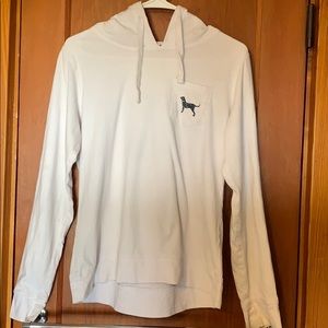 THE BLACK DOG white long sleeve tshirt hoodie